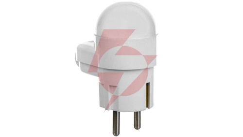 Wtyczka 16A 2P+Z Uni-Schuko z lampką 250V biała WT-16U/L