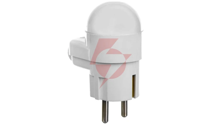 Wtyczka 16A 2P+Z Uni-Schuko z lampką 250V biała WT-16U/L