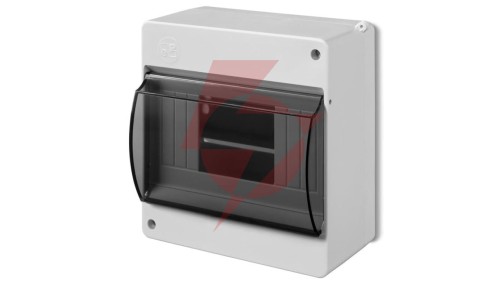 Rozdzielnica modułowa 1x6 natynkowa IP30 MINI S-6 z pokrywą dymną 2306-11
