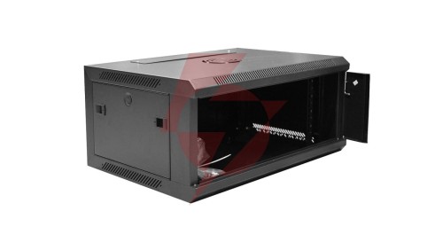 Szafa krosowa wisząca niedzielona 19 cali DIGITUS 4U 600x279x450mm czarna DN-W19 04U/450/B