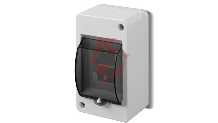 Rozdzielnica modułowa 1x3 natynkowa IP30 MINI S-3 z pokrywą dymną zacisk N 2303-11
