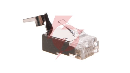 Wtyk RJ45 8P8C kat. 6A uniwersalny ekranowany do przewodów AWG 22-24 X-ML-6F-OD-IMP /100szt./