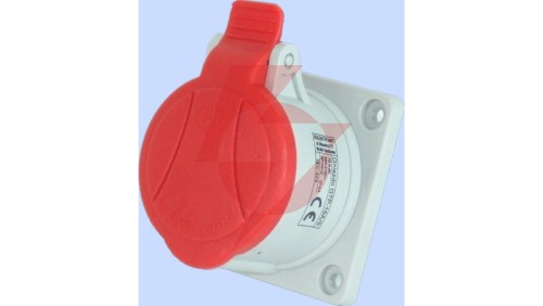 Gniazdo tablicowe proste 16A 5P czerwone IP54 GTP 16/5 921830