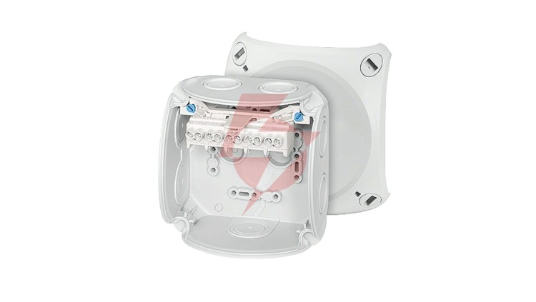Puszka odgałęźna 104x104x70 5x4mm2 CU IP66 szara DK 0404 GZ 62000151
