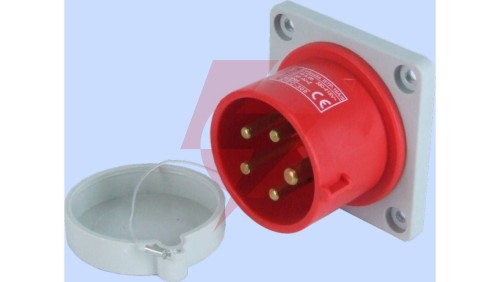 Wtyczka tablicowa prosta 16A 3P+N+Z 400V czerwona IP44 WTP 16 5 922030