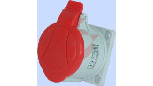Gniazdo tablicowe proste 32A 4P czerwone IP54 GTP 32/4 921836