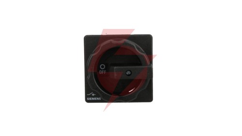 Rozłącznik główny 3P 32A 11.5kW AC23A 400V montaż tablicowy pokrętło czarne otwór centralny 22.5 mm 3LD2254-0TK51
