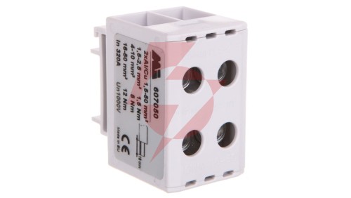 Złączka szynowa 2-torowa 1,5-50mm2 szara EURO multiOTL 50 2xAl/Cu 607050