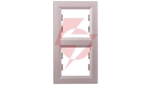 ASFORA Ramka 2-krotna pionowa aluminium EPH5810261