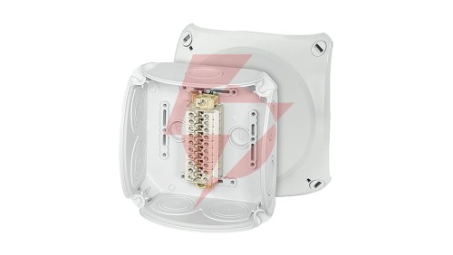 Puszka odgałęźna 130x130x77 10x4mm2 CU/AL IP66 szara RK 0610 T 62000175