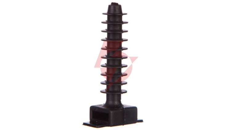 Kołek montażowy płaski czarny do opasek F=8mm BMKN5458AE /100szt./