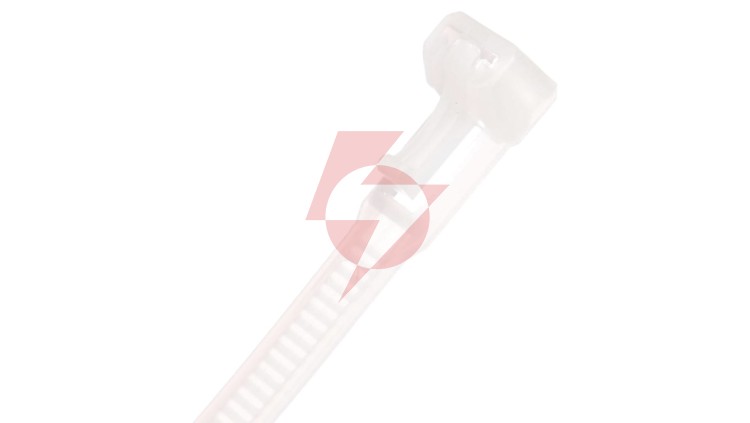 Opaska kablowa otwierana wielokrotnie 350x7,5mm biała BMWB5254E /100szt./