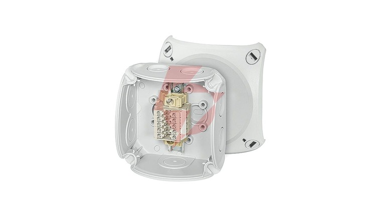 Puszka odgałęźna 93x93x62 5x2,5mm2 CU/AL IP66 szara RK 0205 T 62000172