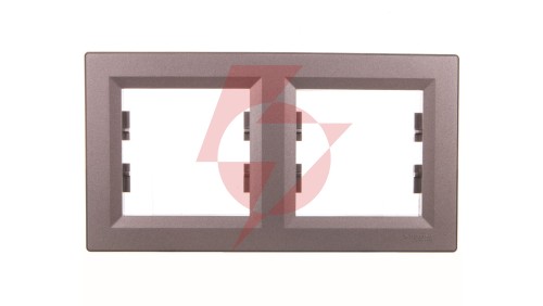 ASFORA Ramka 2-krotna pozioma stal EPH5800262