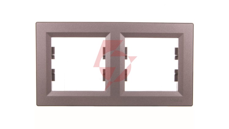ASFORA Ramka 2-krotna pozioma stal EPH5800262