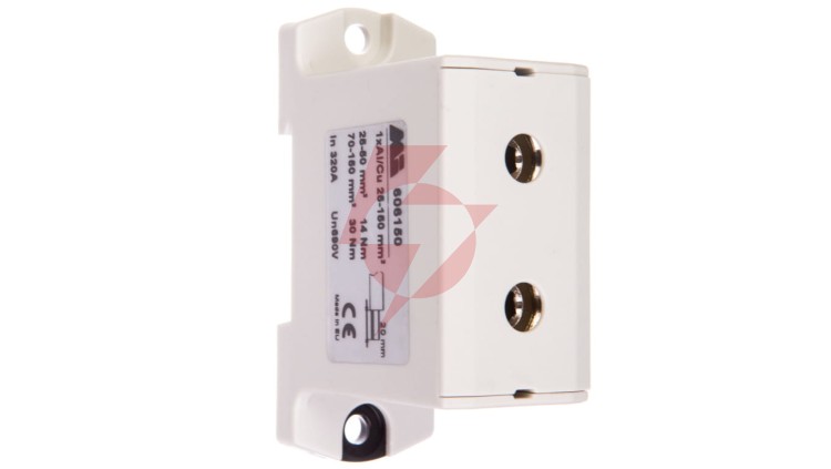 Złączka szynowa 1-torowa 25-150mm2 szara EURO OTL 150 1xAl/Cu 606150
