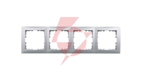 Berker B.Kwadrat Ramka poczwórna aluminium 5310148994