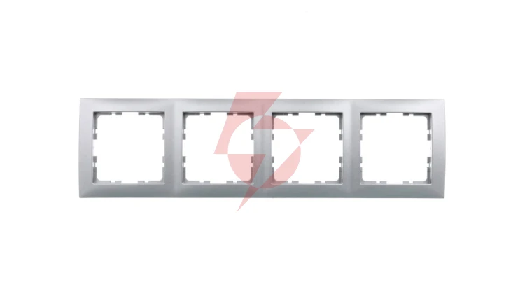 Berker B.Kwadrat Ramka poczwórna aluminium 5310148994