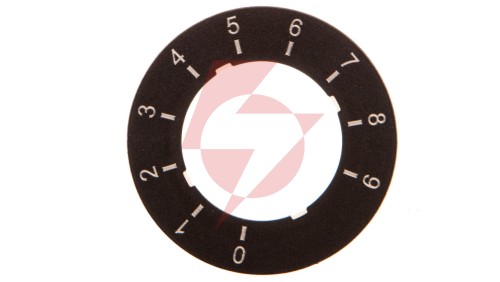 Etykieta do potencjometru 22mm skala 0 do 9 SIRIUS ACT 3SU1900-0BG16-0RT0