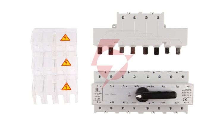 Przełącznik sieć-agregat 160A 3P+N (biegun N nierozłączalny) PRZK-3160NW02