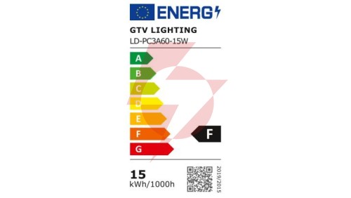 Żarówka LED E27 A60 15W 1320lm 3000K AC220-240V 180st. LD-PC3A60-15W