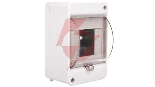 Rozdzielnica modułowa 1x4 natynkowa IP20 z klapką dymną i zaciskami S-4+SZYBKA+N+PE 8005823 ENE-00318