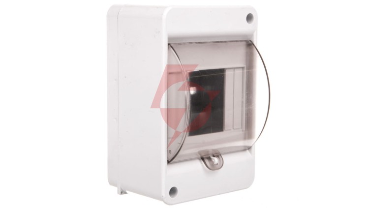 Rozdzielnica modułowa 1x4 natynkowa IP20 z klapką dymną i zaciskami S-4+SZYBKA+N+PE 8005823 ENE-00318