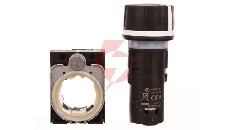 Potencjometr kompaktowy 22mm 10kOhm 1W IP69(K) tworzywo czarna gałka z uchwytem przył śrub SIRIUS ACT 3SU1200-2PS10-1AA0