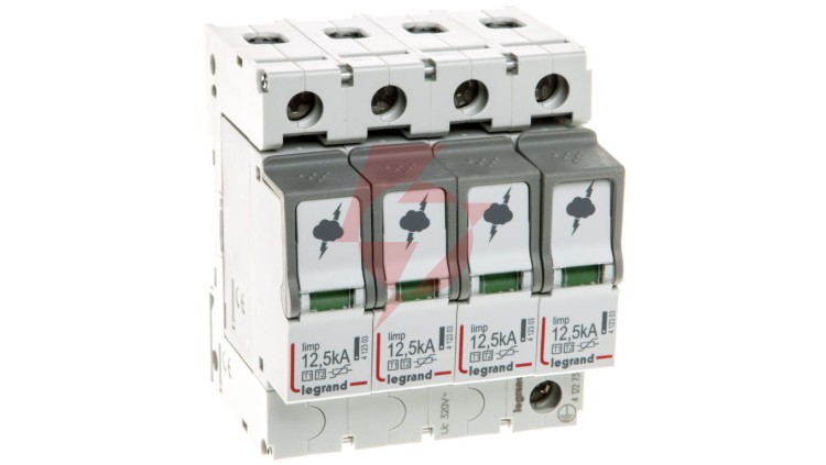 Ogranicznik przepięć Typ T1+T2 4P 12,5kA 1,5kV ON 300 TT, TN (TNC, TNS) 412273