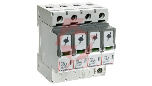 Ogranicznik przepięć Typ T2 4P 20kA 1,2kV ON 300 TT, TN (TNC, TNS) 412223