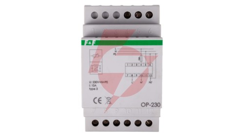 Ogranicznik przepięć Typ T3 z potrójnym filtrem przeciwzakłóceniowym 2P 1kV OP-230