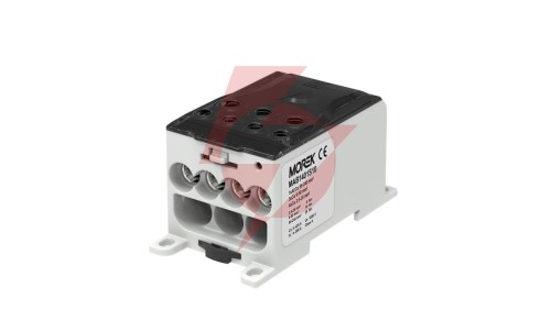 Blok dystrybucyjny - rozdzielczy OJL400A czarny we:1xAL/CU 95-240mm2 wy: 3x6-50mm2 4x2,5-35mm 1000V MAB1401S10