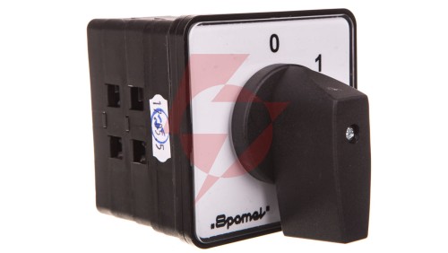 Łącznik krzywkowy 0-1 4P 100A do pulpitu IP65 pokrętło czarne bez ryglowania SK100-2.8210P03