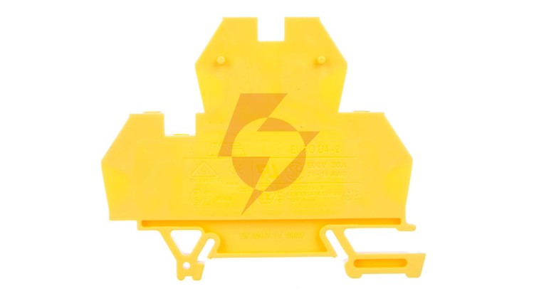Złączka piętrowa 4-przewodowa 4mm2 żółta EURO 43550N