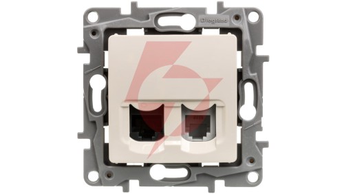 NILOE Gniazdo teleinformatyczne RJ11+ RJ45 kat.5 UTP kremowe 764670