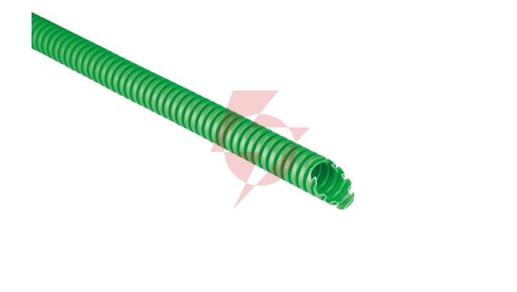 Rura karbowana 750N zielona samogasnąca PV UV fi 25/19 ECTC1525VE /50m/