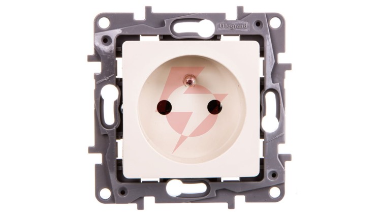 NILOE Gniazdo pojedyncze z/u 16 A 250 V kremowe 764640
