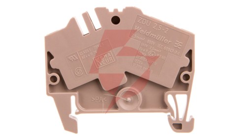 Złączka szynowa 3-przewodowa 2,5mm2 beżowa ZDU 2.5-2/3AN Ex 1706010000