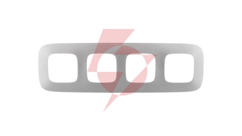 VALENA ALLURE Ramka poczwórna aluminium 754394