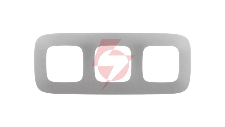 VALENA ALLURE Ramka potrójna aluminium 754393