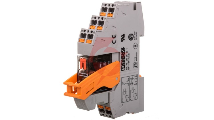 Przekaźnik interfejsowy z zaciskami push-in 2P 8A 230V AC RIF-1-RPT-LV-230AC/2X21MS 2905292