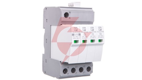 Ograniczniki przepięć Typ T2 4P 20kA 1,5kV 350V VAL-SEC-T2-3S-350-FM 2905340