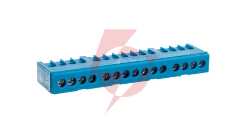 N15H kolor niebieski 15x16mm2 Listwa zaciskowa neutralna IP20 MAD1015N15