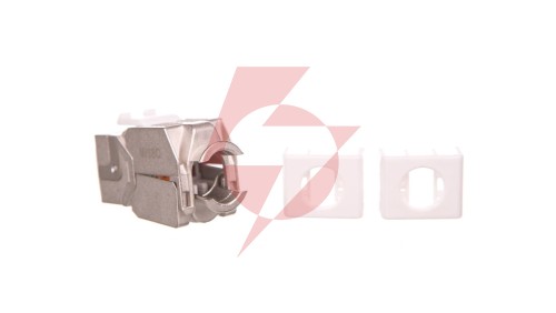 Moduł Keystone RJ45 8P8C kat. 6 STP beznarzędziowy stalowy DN-93612-1