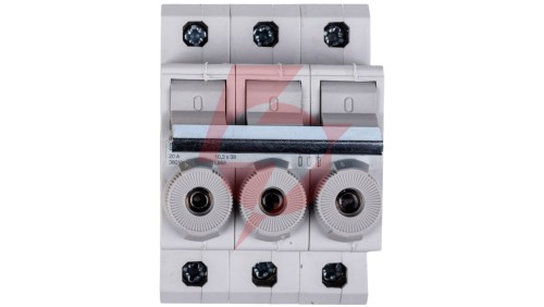 Rozłącznik bezpiecznikowy cylindryczny 3P 10x38mm 20A L95300