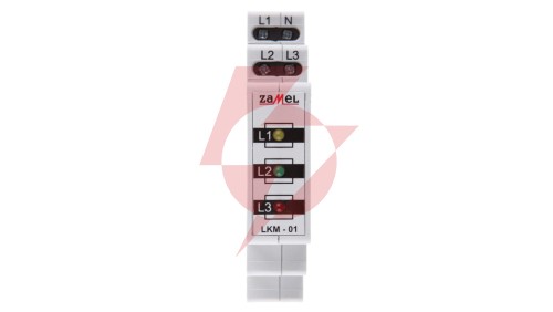 Lampka modułowa 3-fazowa czerwona/zielona/żółta 230-400V AC LKM-01-40 EXT10000039