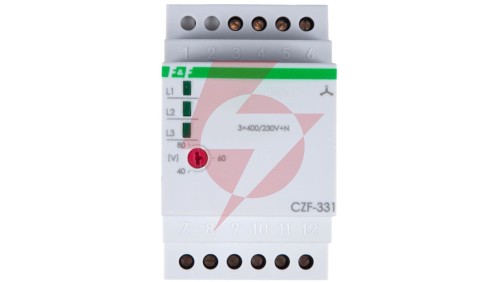 Przekaźnik zaniku i asymetrii faz 8A 2P 4sek 40-80V CZF-331