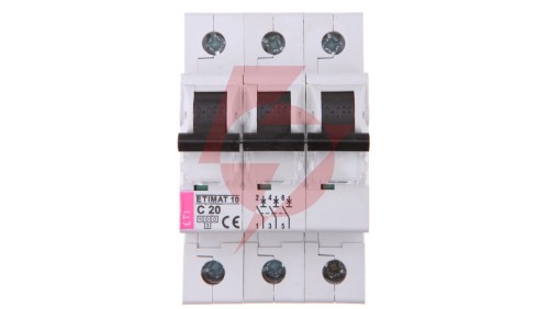 Wyłącznik nadprądowy 3P C 20A 10kA AC ETIMAT10 002135717