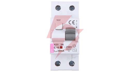 Wyłącznik różnicowo-nadprądowy 2P 16A C 0,03A typ AC KZS-2M 002173124