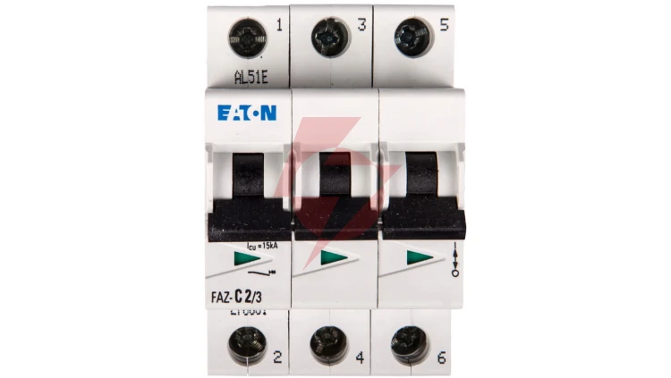 Wyłącznik nadprądowy 3P C 2A 15kA AC FAZ C2/3 278861